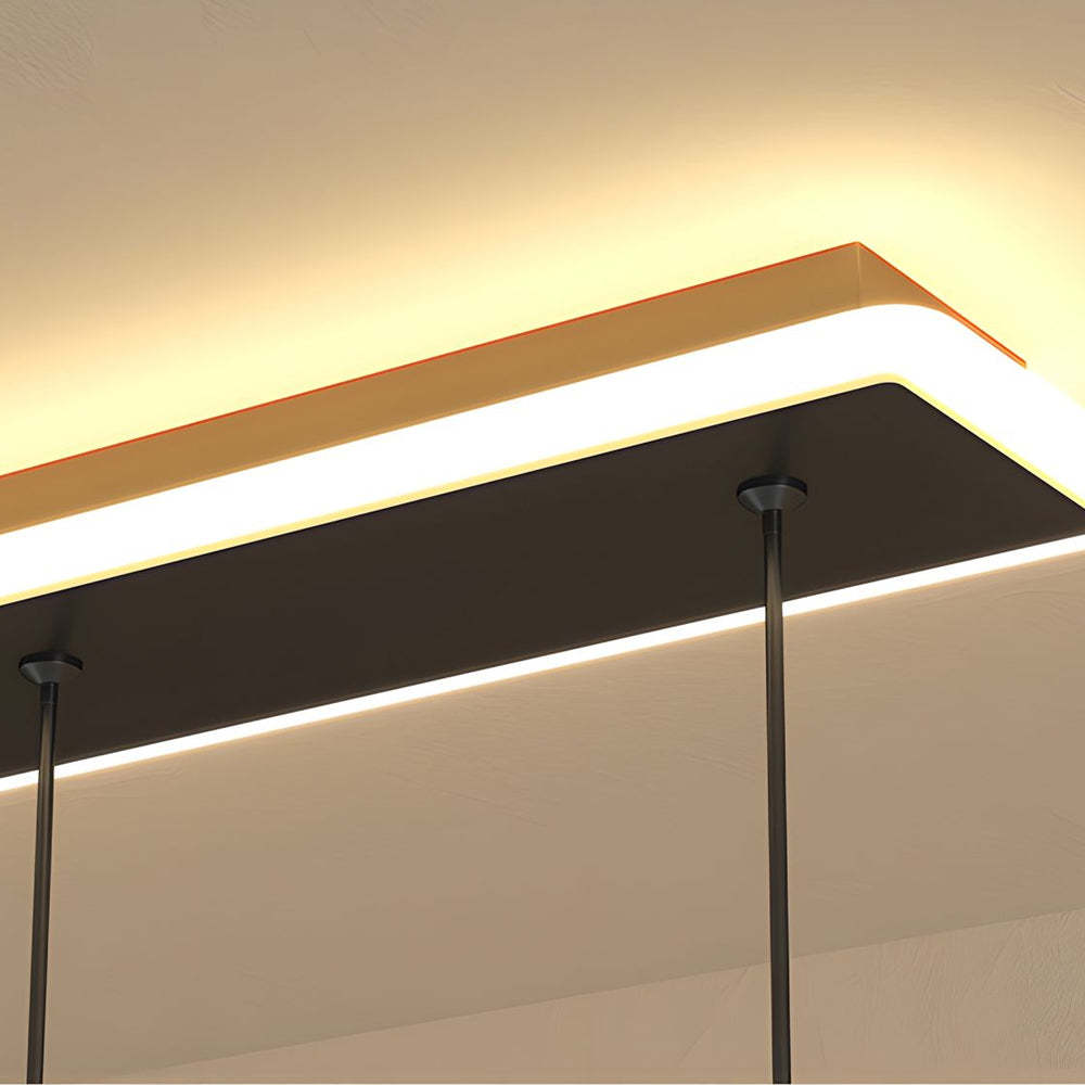 Modern LED Acrylic Seagull Linear Dining Chandelier