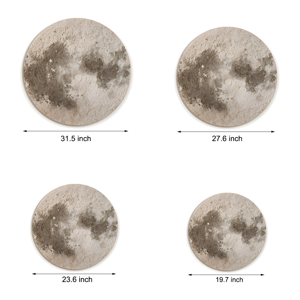 Round Moon 3D Sandstone Voice-Control Decorative Painting