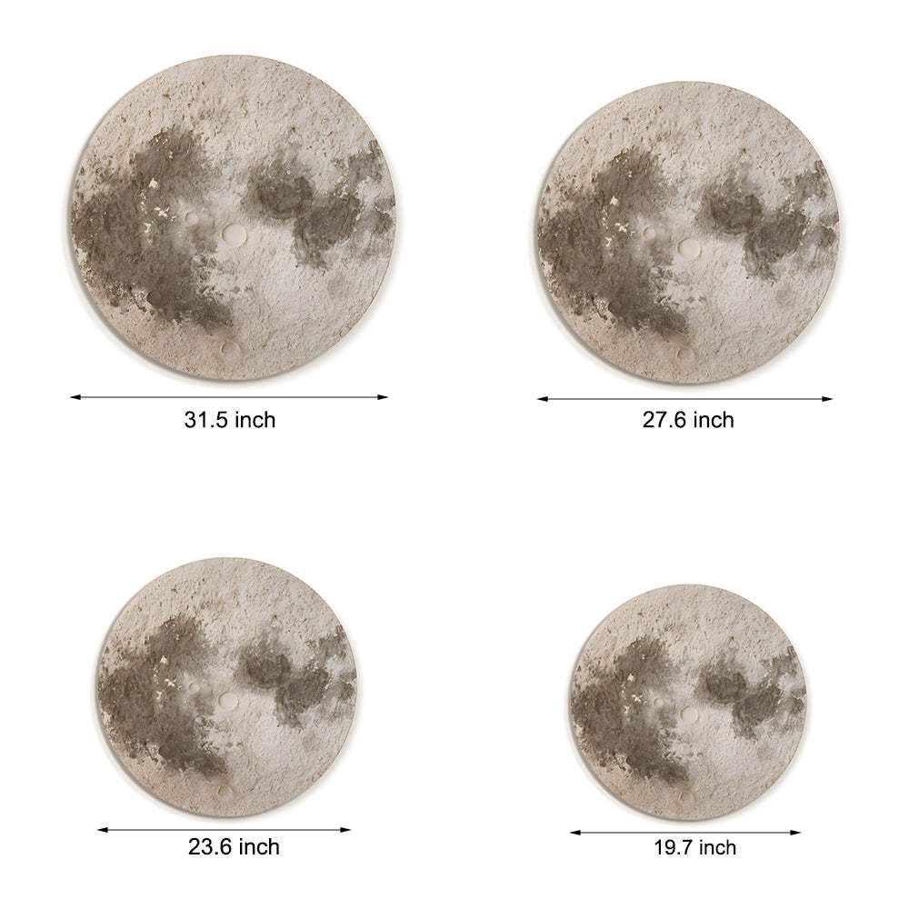 Round Moon 3D Sandstone Voice-Control Decorative Painting