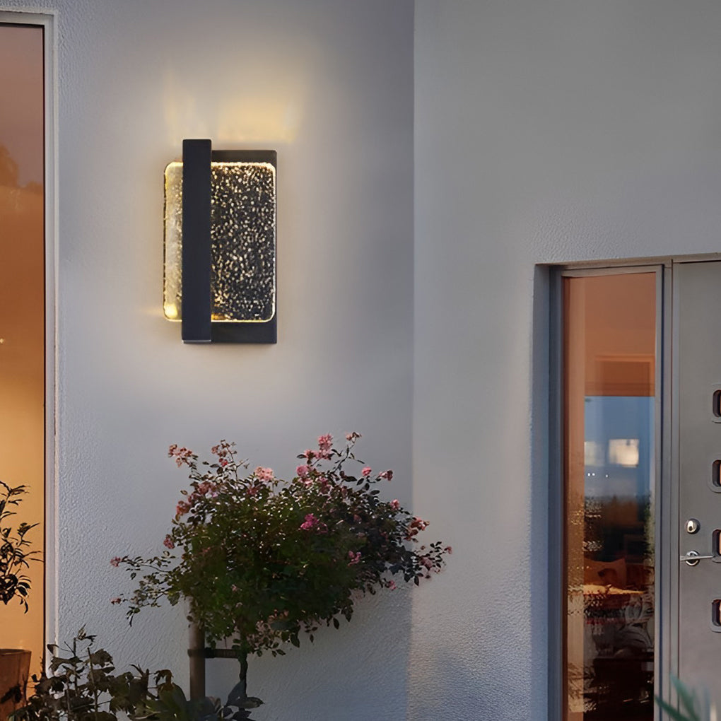 Crystal Modern Outdoor Wall Sconce