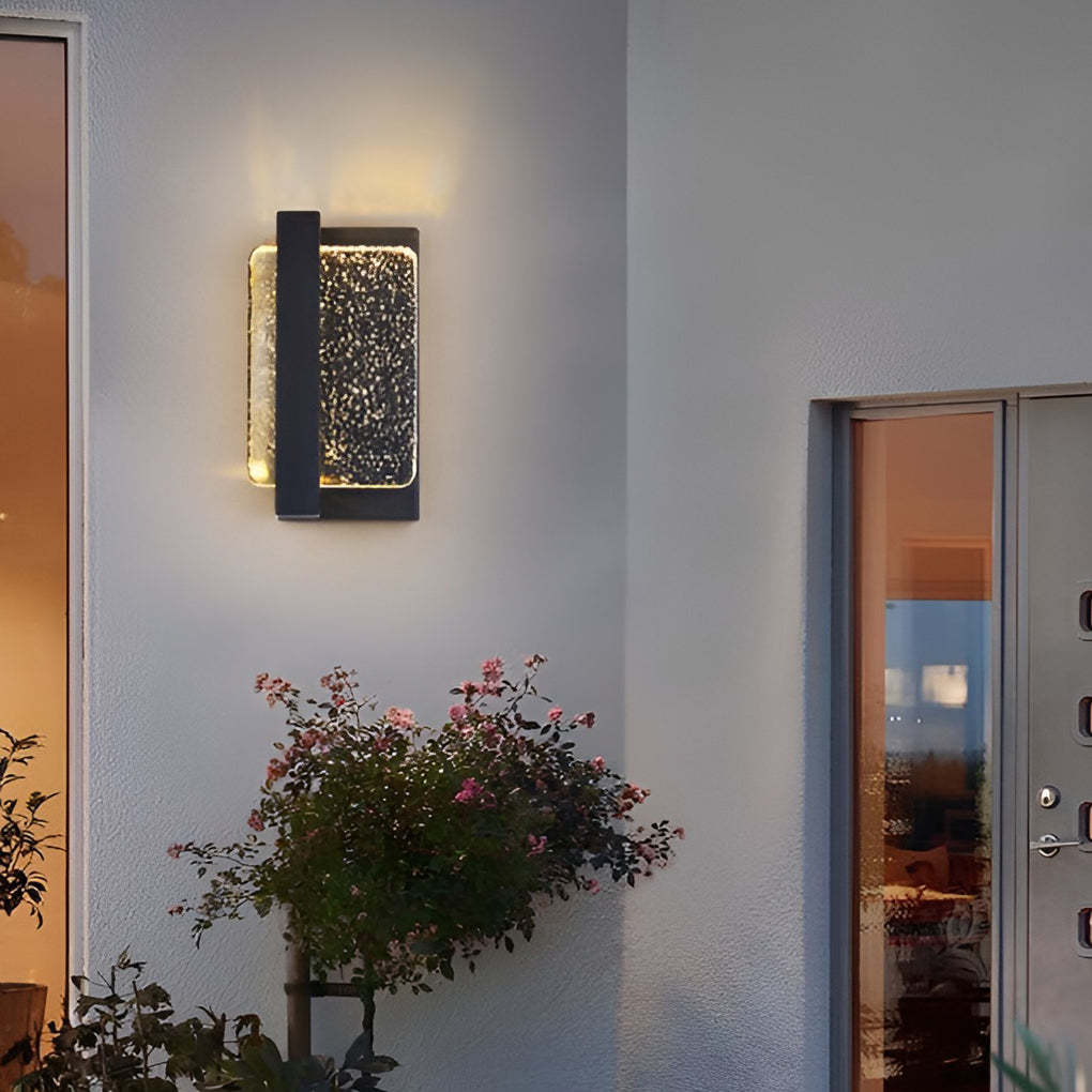 Crystal Modern Outdoor Wall Sconce