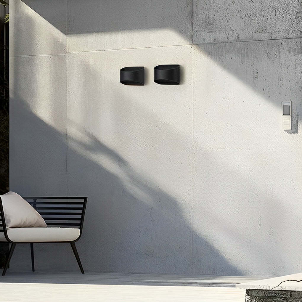Unique Up and Down Lighting LED Waterproof Modern Exterior Wall Lights-Lighom