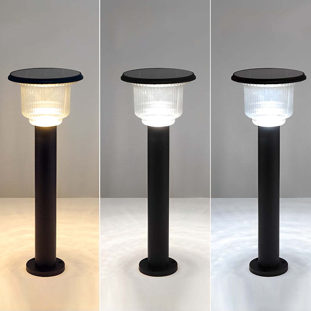 Creative Waterproof LED 3 Step Dimming Modern Solar Lawn Lights Path Light-Lighom