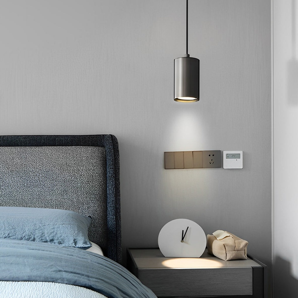 Cylindrical Minimalist Copper Nordic Pendant Spotlight