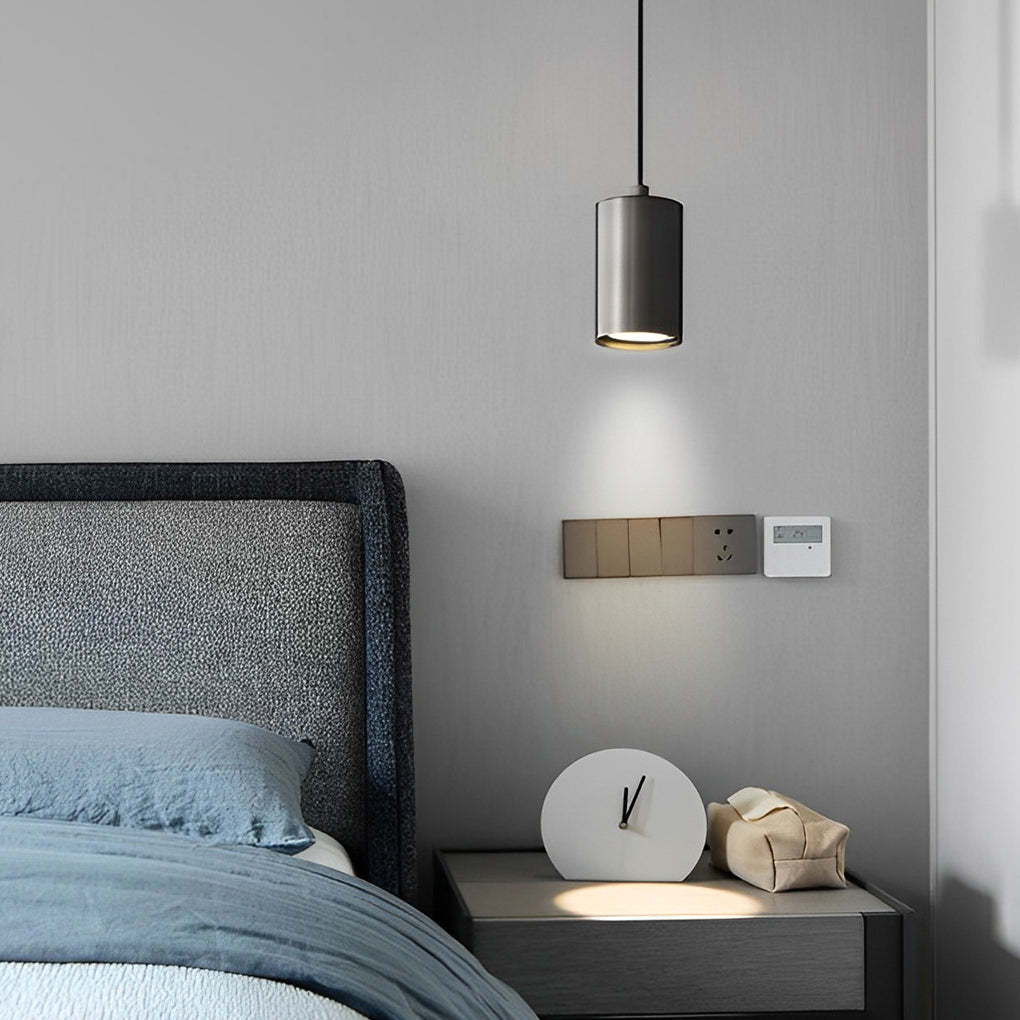 Cylindrical Minimalist Copper Nordic Pendant Spotlight