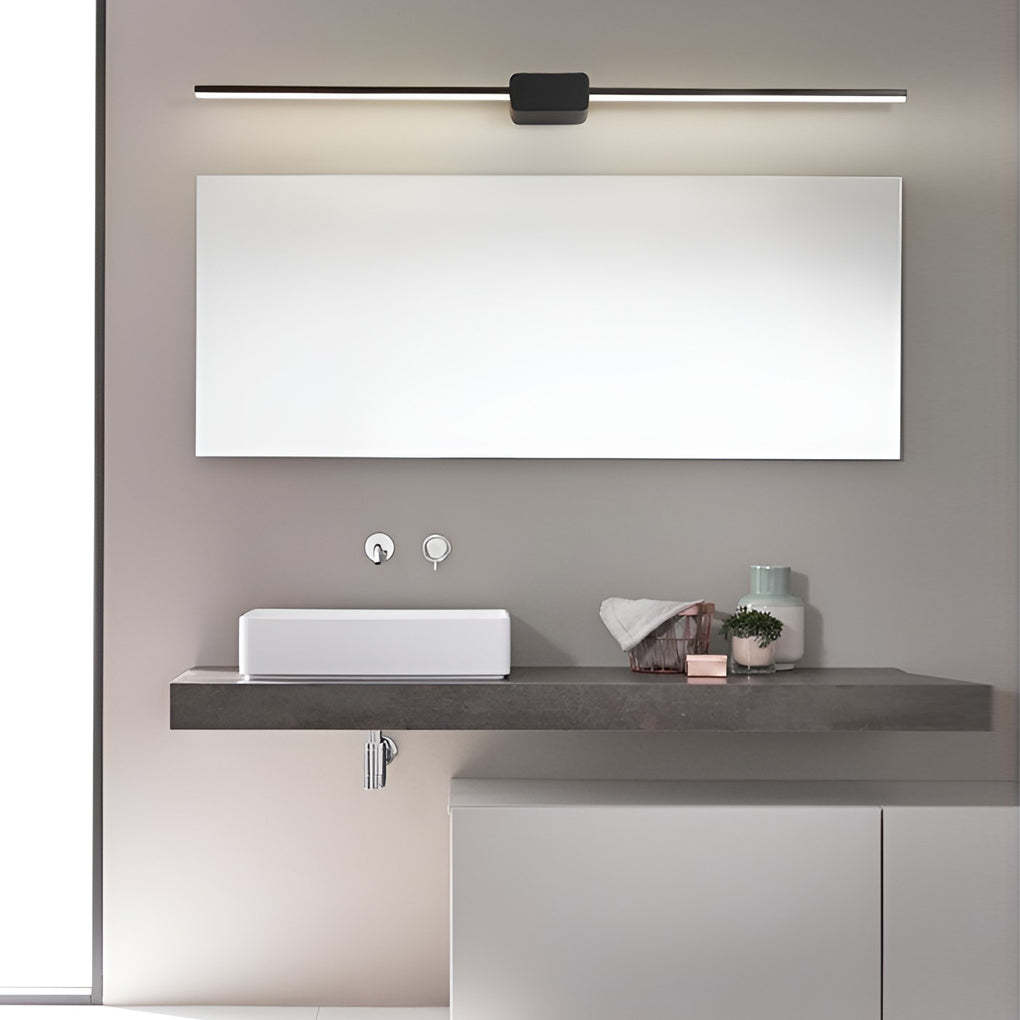 16''/24''/31'' Modern LED Linear Bathroom Vanity Light with Central Box Frame-Lighom
