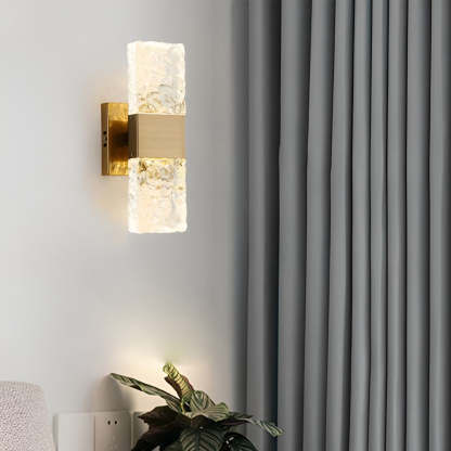 Creative Crystal Up and Down Lights LED Electroplated Modern Wall Sconces-Lighom