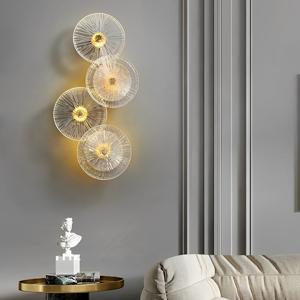 Round Glass Postmodern LED Wall Light