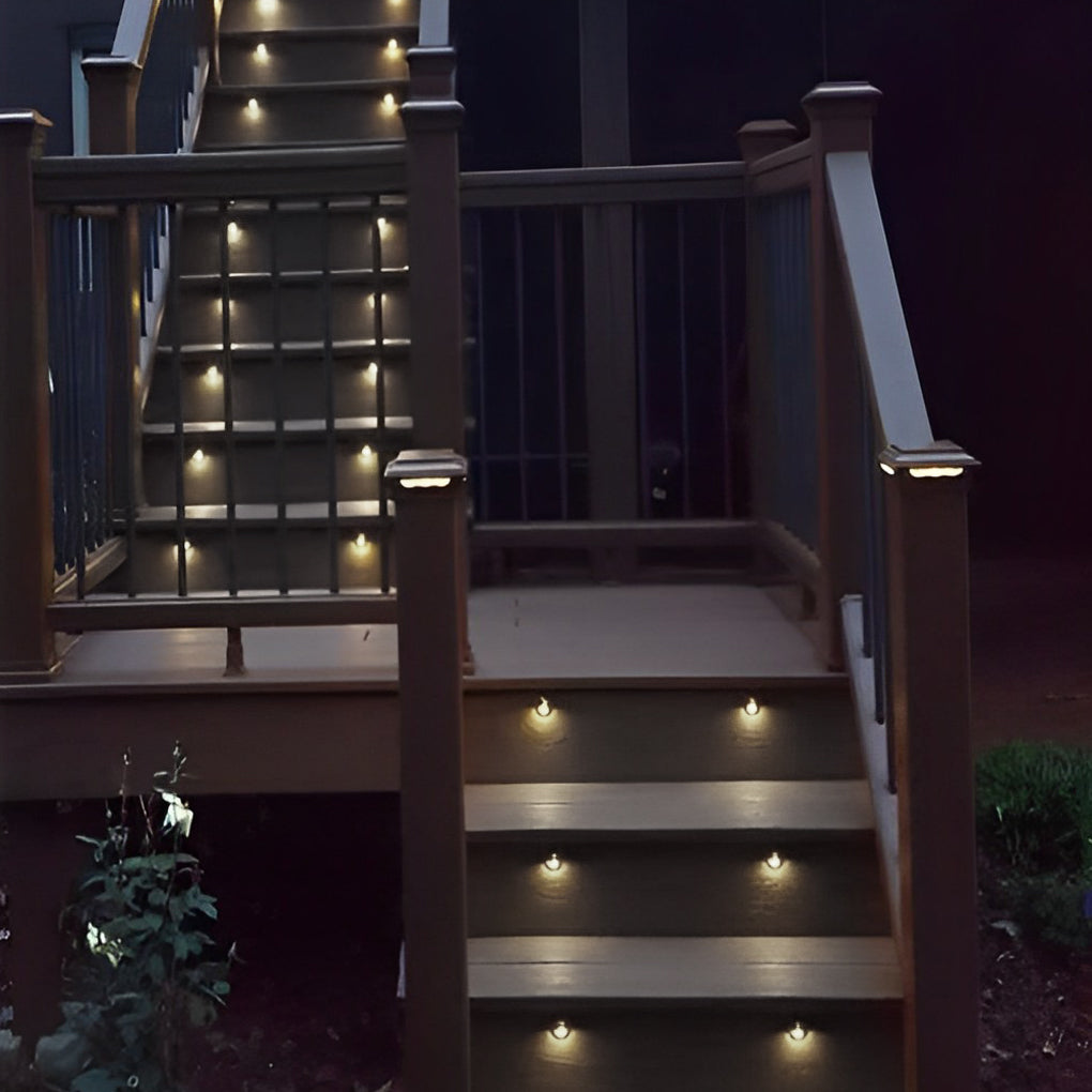 Hallf Moon 12-36V Low Voltage LED Deck Downward Lighting Wall Mounted Step Lights-Lighom