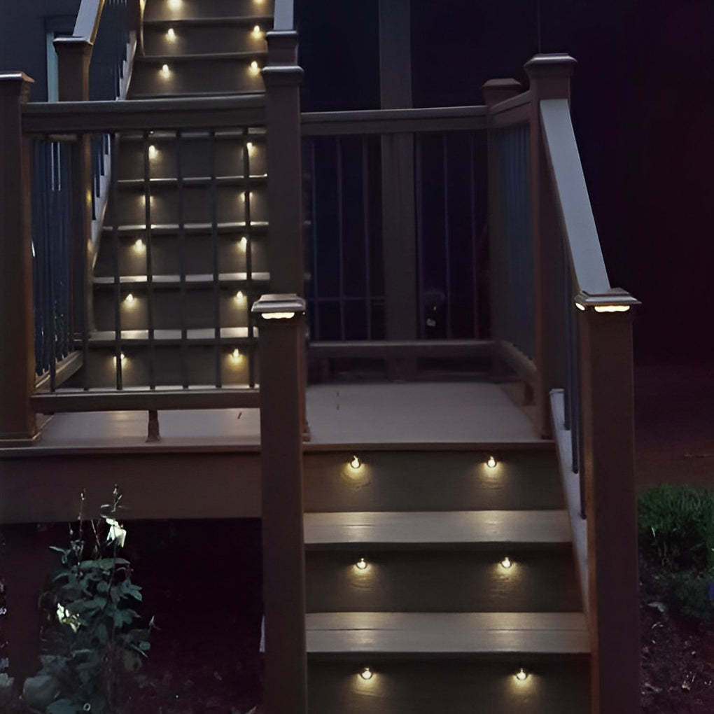 Hallf Moon 12-36V Low Voltage LED Deck Downward Lighting Wall Mounted Step Lights-Lighom