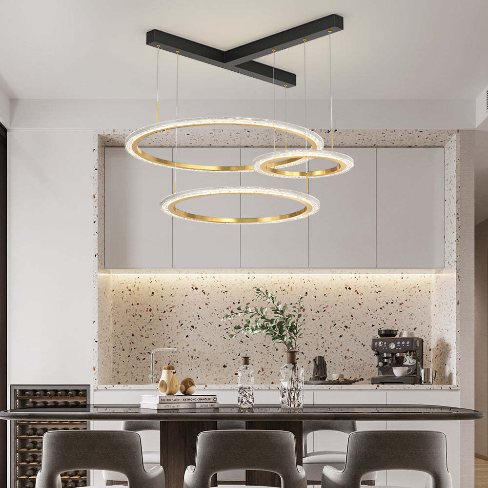 Ring Dimmable Modern Ceiling Chandelier