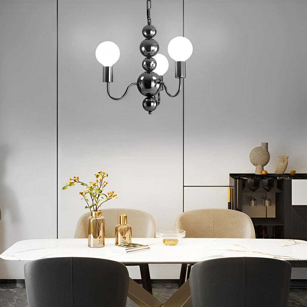 Iron Glass Ball Minimalist French Chandelier