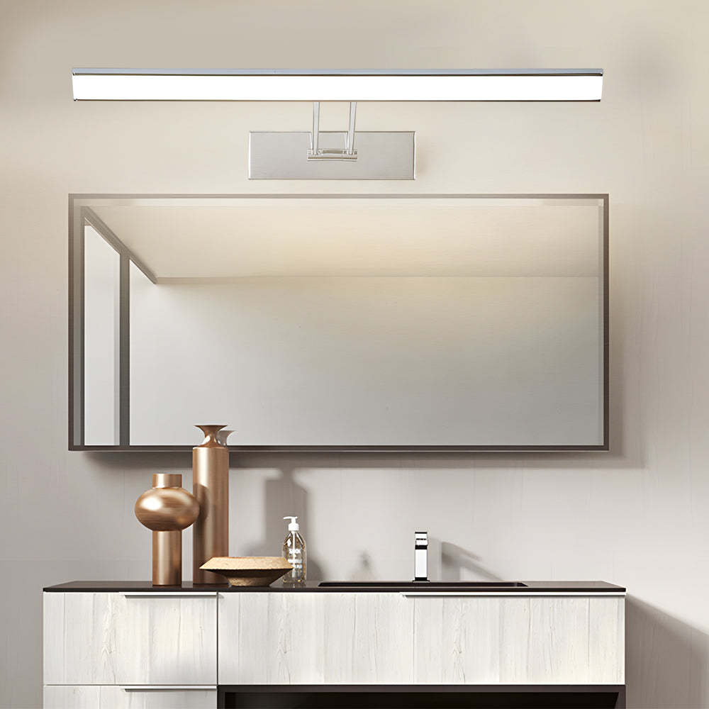Adjustable Linear LED Minimalist Vanity Light — White / White Light