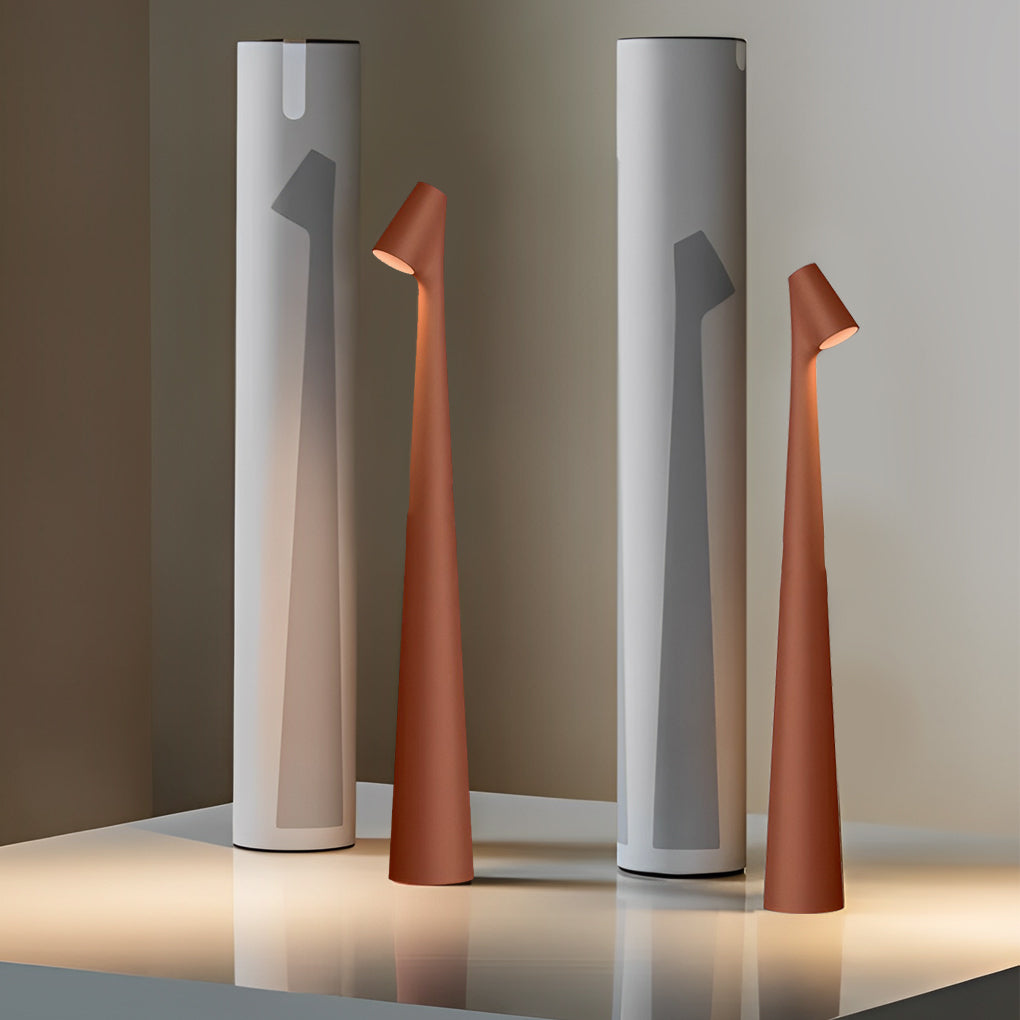 Modern Conical Stem LED Accent Lamp