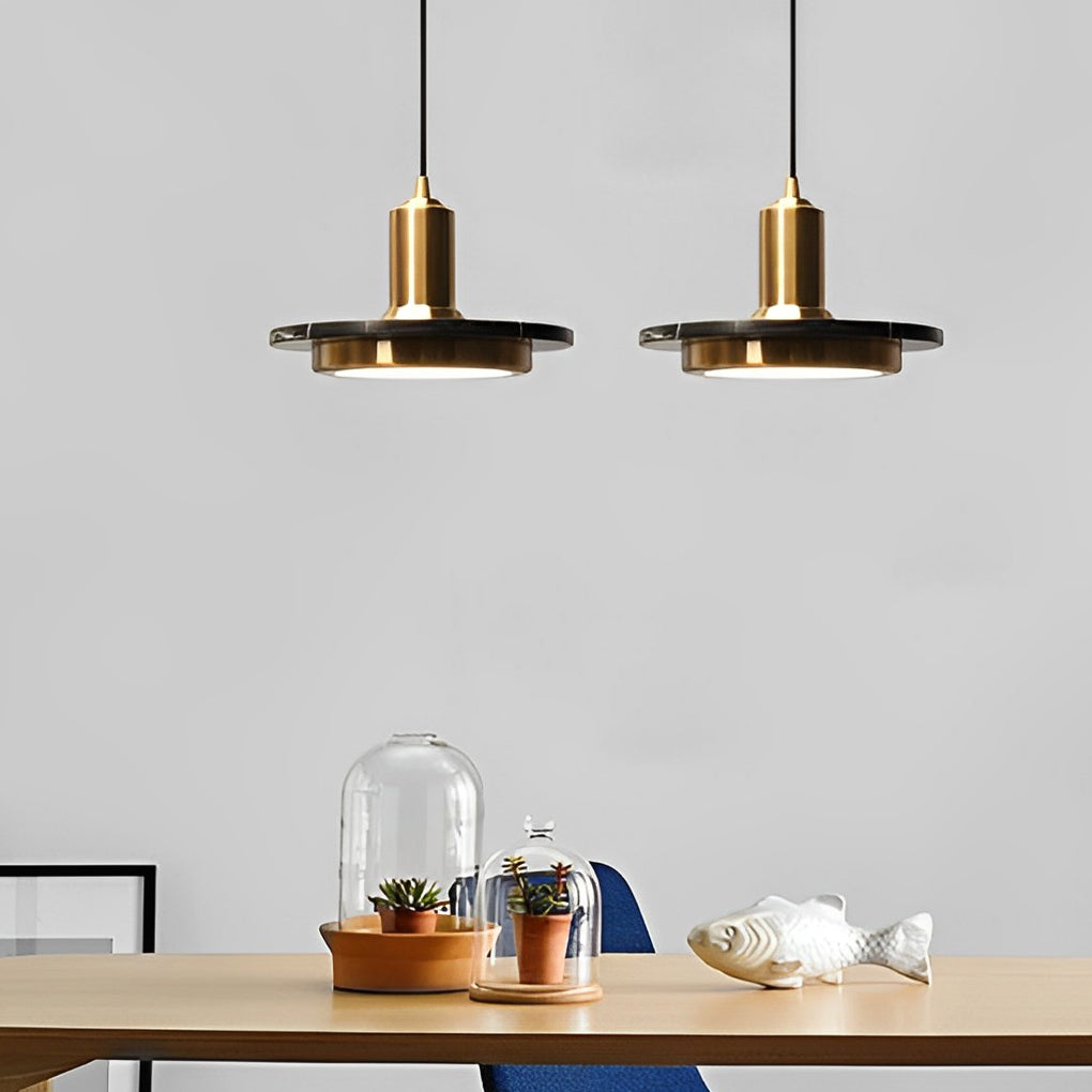 Round Flying Saucer Iron LED Modern Pendant