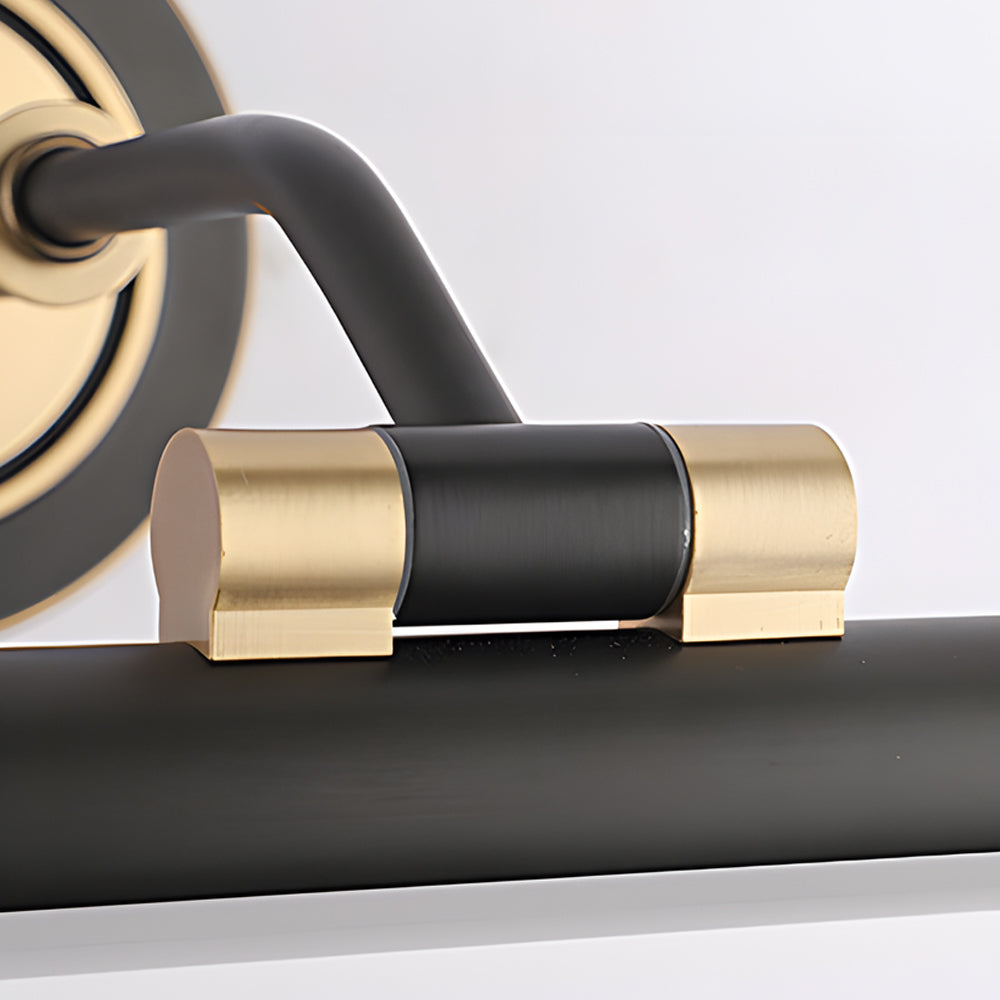 Elegant Linear Gold/Black LED Vanity Light for Bathroom - Vintage Style-Lighom