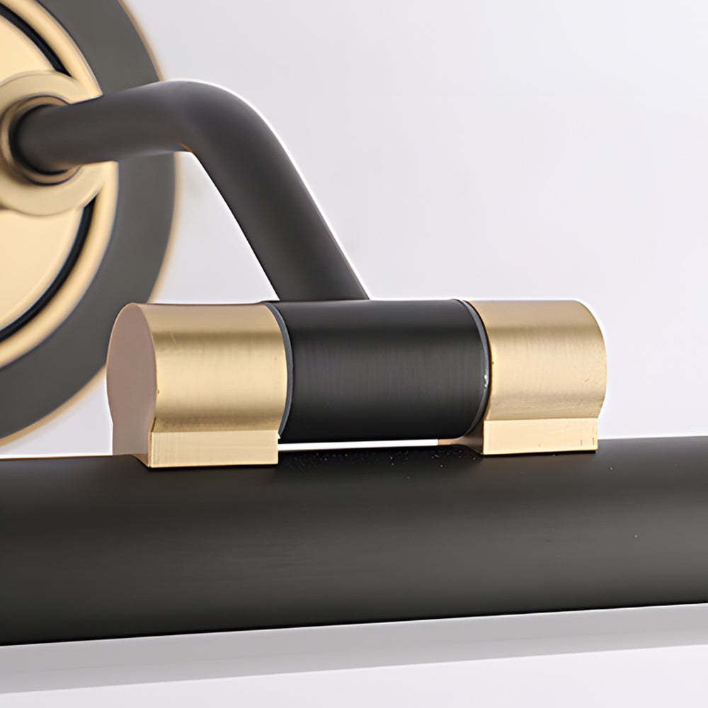 Elegant Linear Gold/Black LED Vanity Light for Bathroom - Vintage Style-Lighom