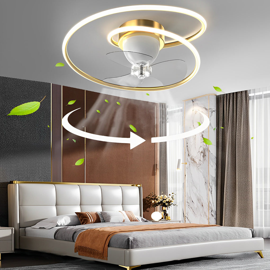 Smart 360 Rotating LED Dimming Timing Ceiling Fan