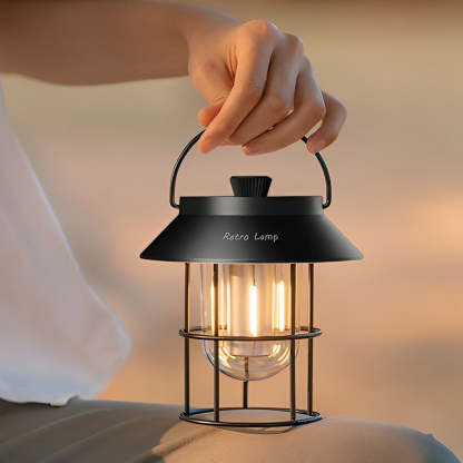 USB Rechargeable Dimmable LED Hanging Stand Portable Outdoor Lanterns-Lighom