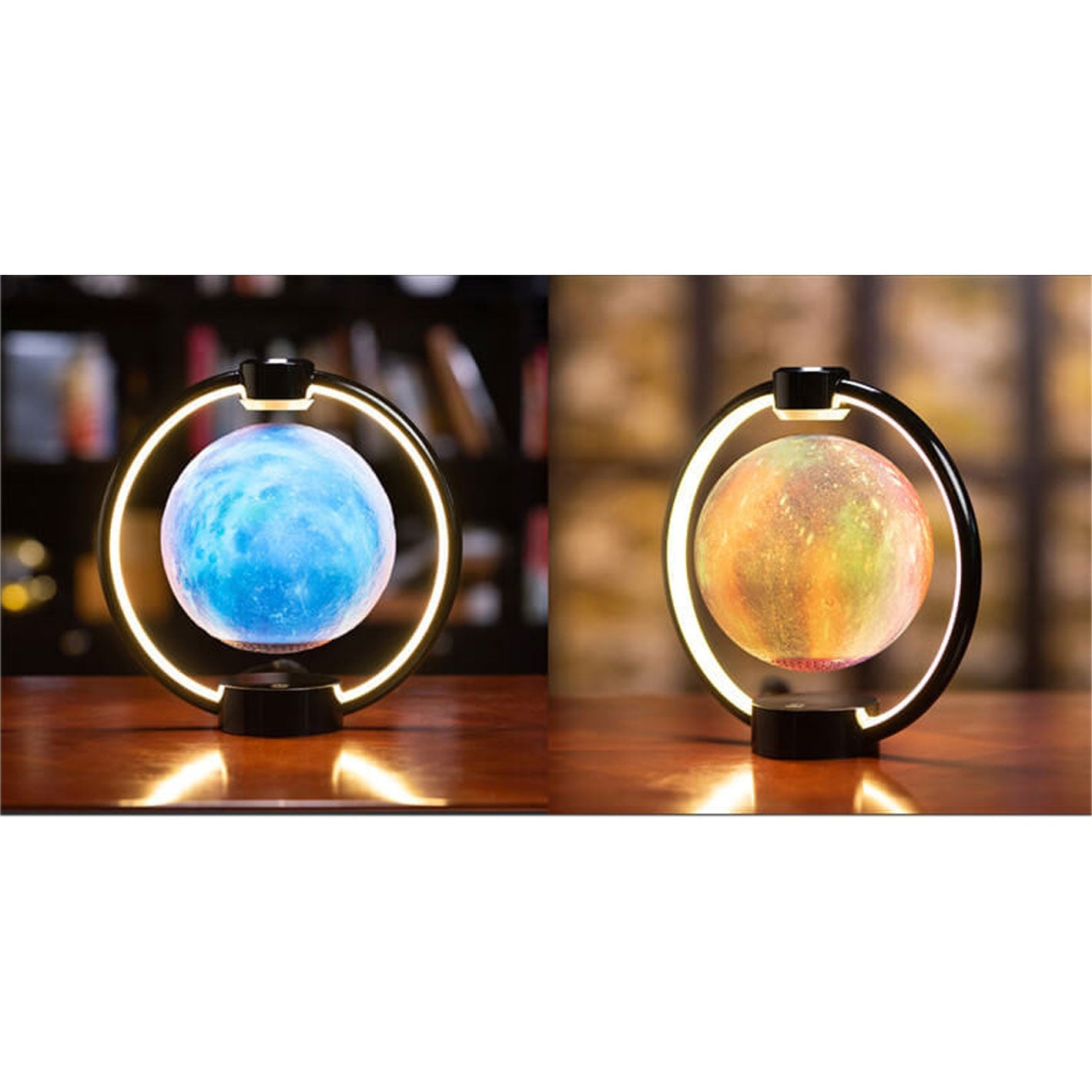 Maglev Moon LED Colorful Night Table Lamp