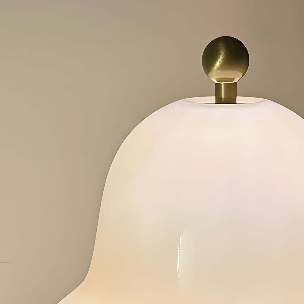 7.5 inch Glass Pear LED Table Ambient Lamp with Touch Switch-Lighom