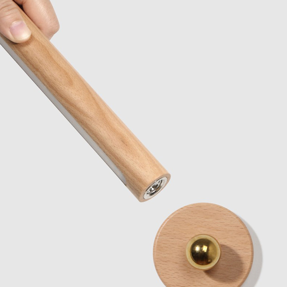 Rotation Wood LED Portable Magnetic USB Touch Night Light-Lighom