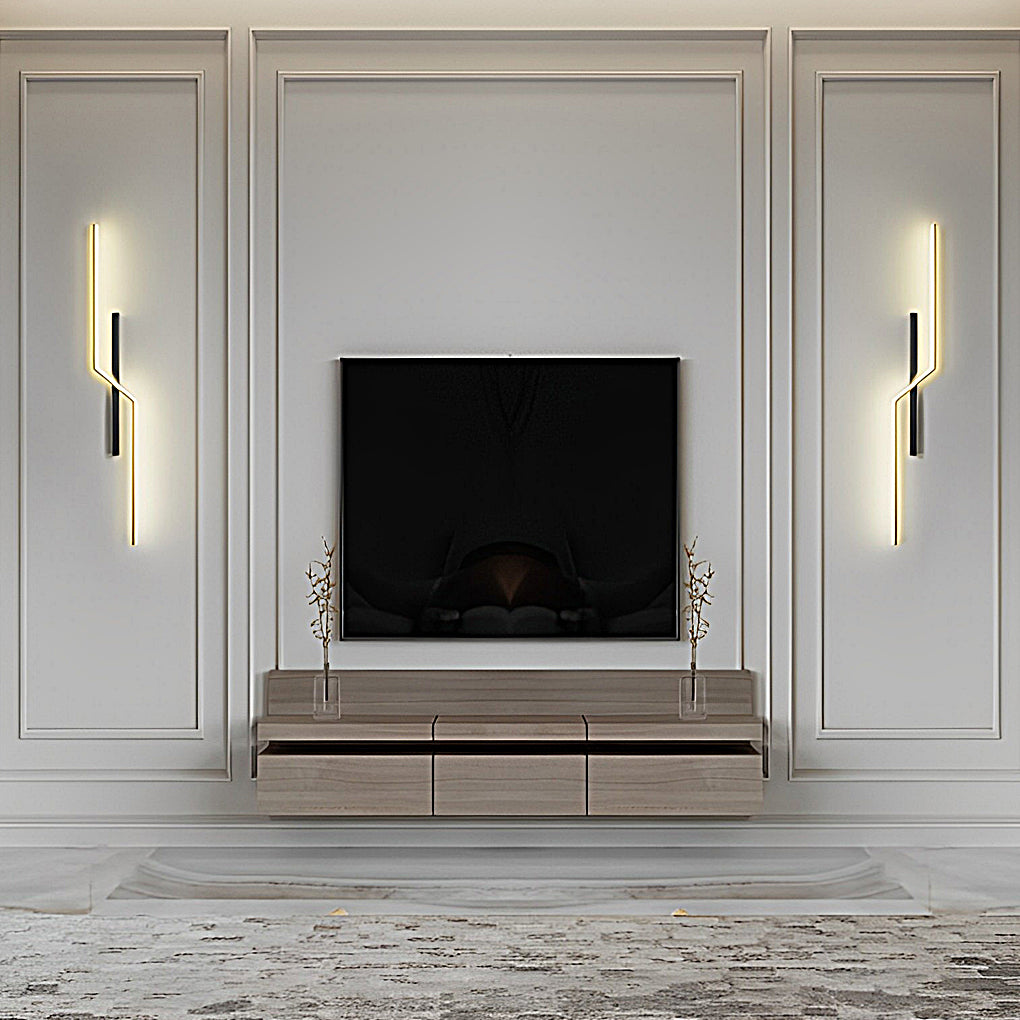 Lines Creative LED Modern Minimalist Wall Lamp Decorative Wall Sconces Lighting-Lighom