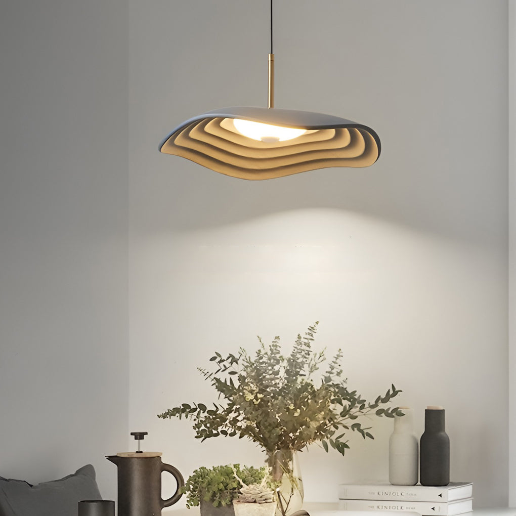 Black modern round pendant lighting — Matte Black
