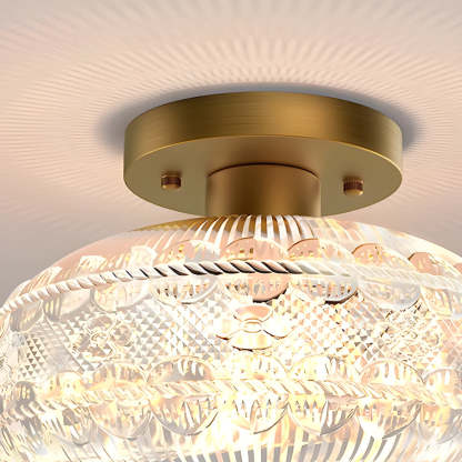 Acrylic Lantern Luxury Matte Metal American Ceiling Lamp