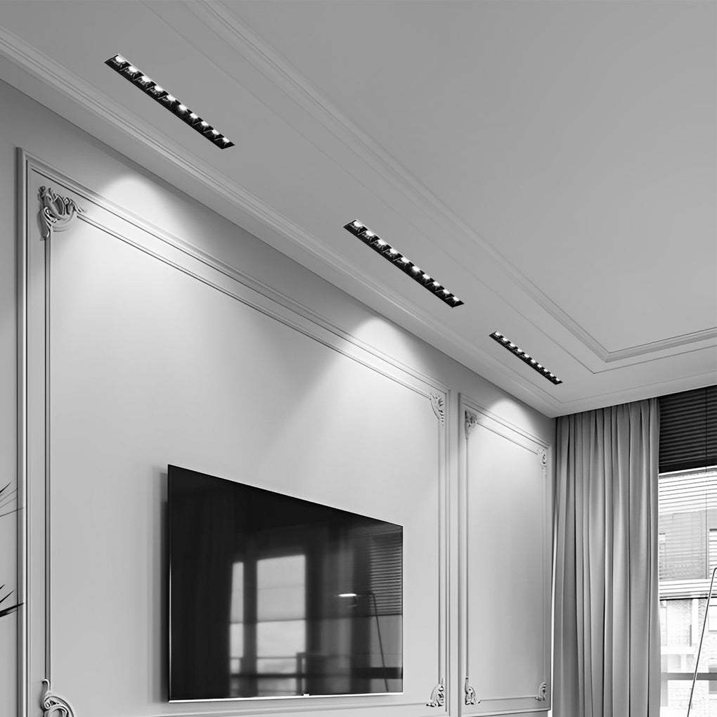 Linear Trimless Recessed Magnetic COB LED Downlight — 5W / Warm White / Set of 8