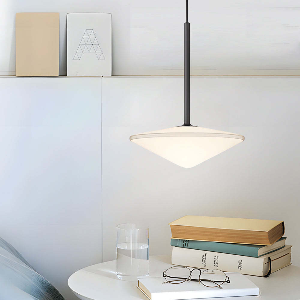 Glass Iron UFO LED Postmodern Chandelier
