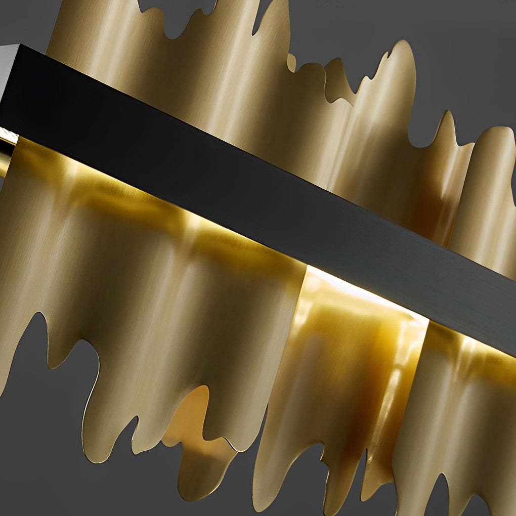 Long Strip Mountain Dimmable LED Postmodern Chandelier