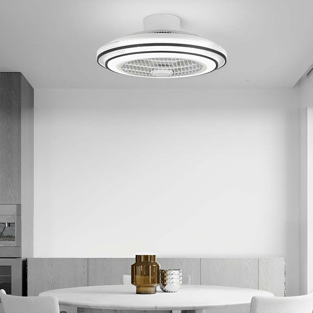 Intelligent Timing Mute LED Modern Bladeless Fan