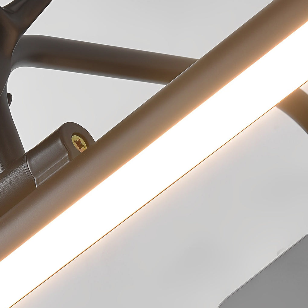 Antler-Inspired 210�� Adjustable LED Bathroom Vanity Light Bar-Lighom