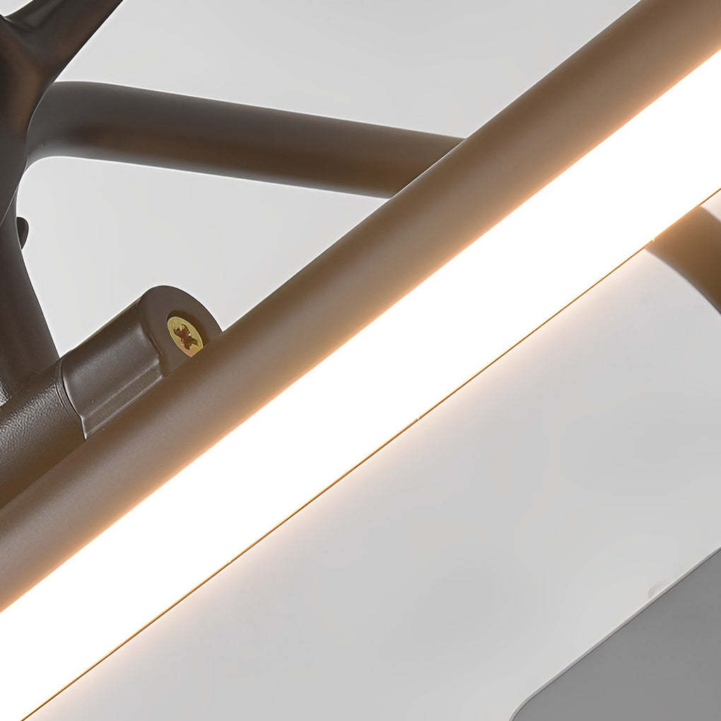 Antler-Inspired 210�� Adjustable LED Bathroom Vanity Light Bar-Lighom