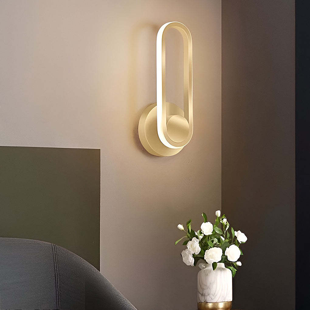 330° Rotatable Rounded Rectangular LED Nordic Wall Lamp Wall Sconce Lighting-Lighom