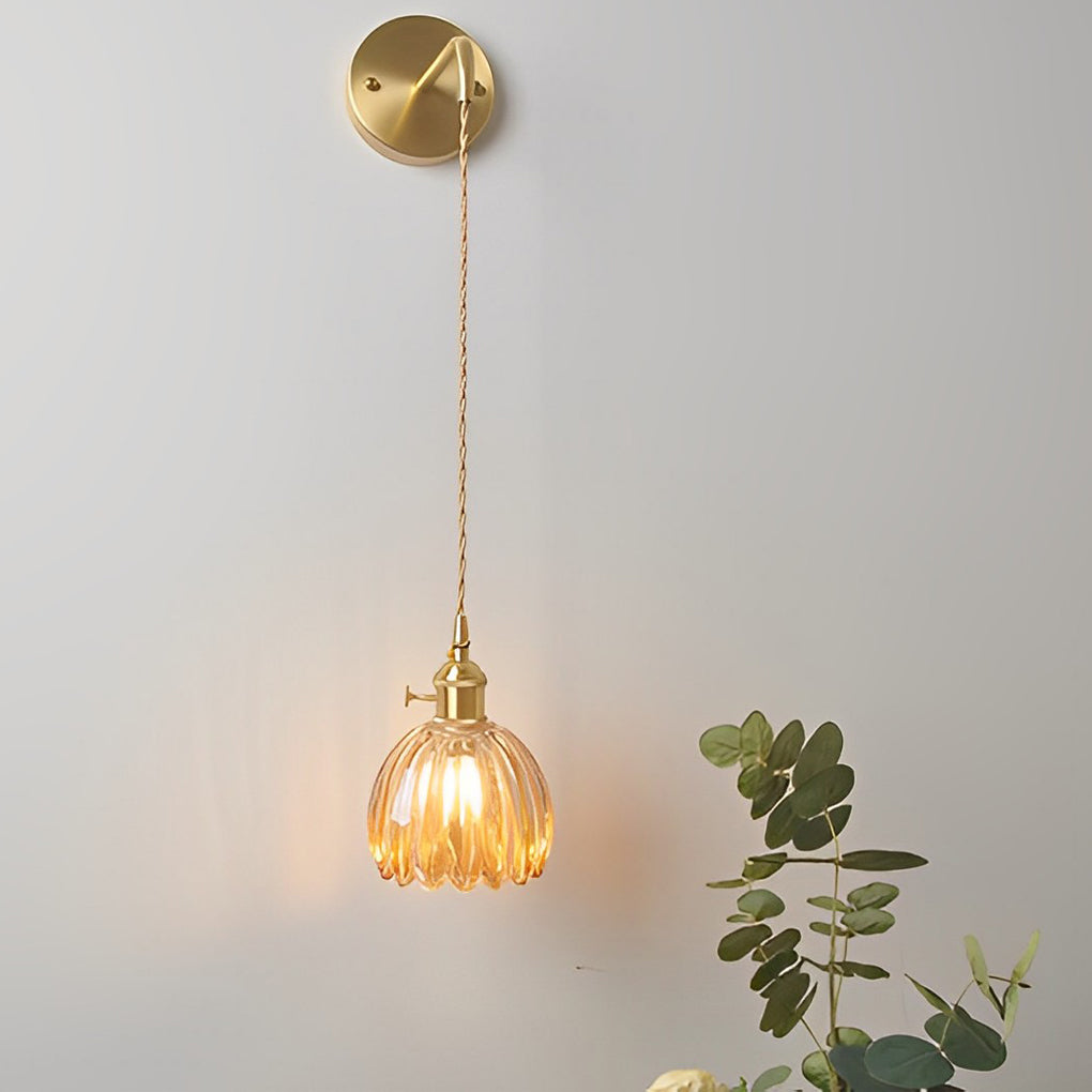 Flower Glass Artistic LED Nordic Hanging Lamp