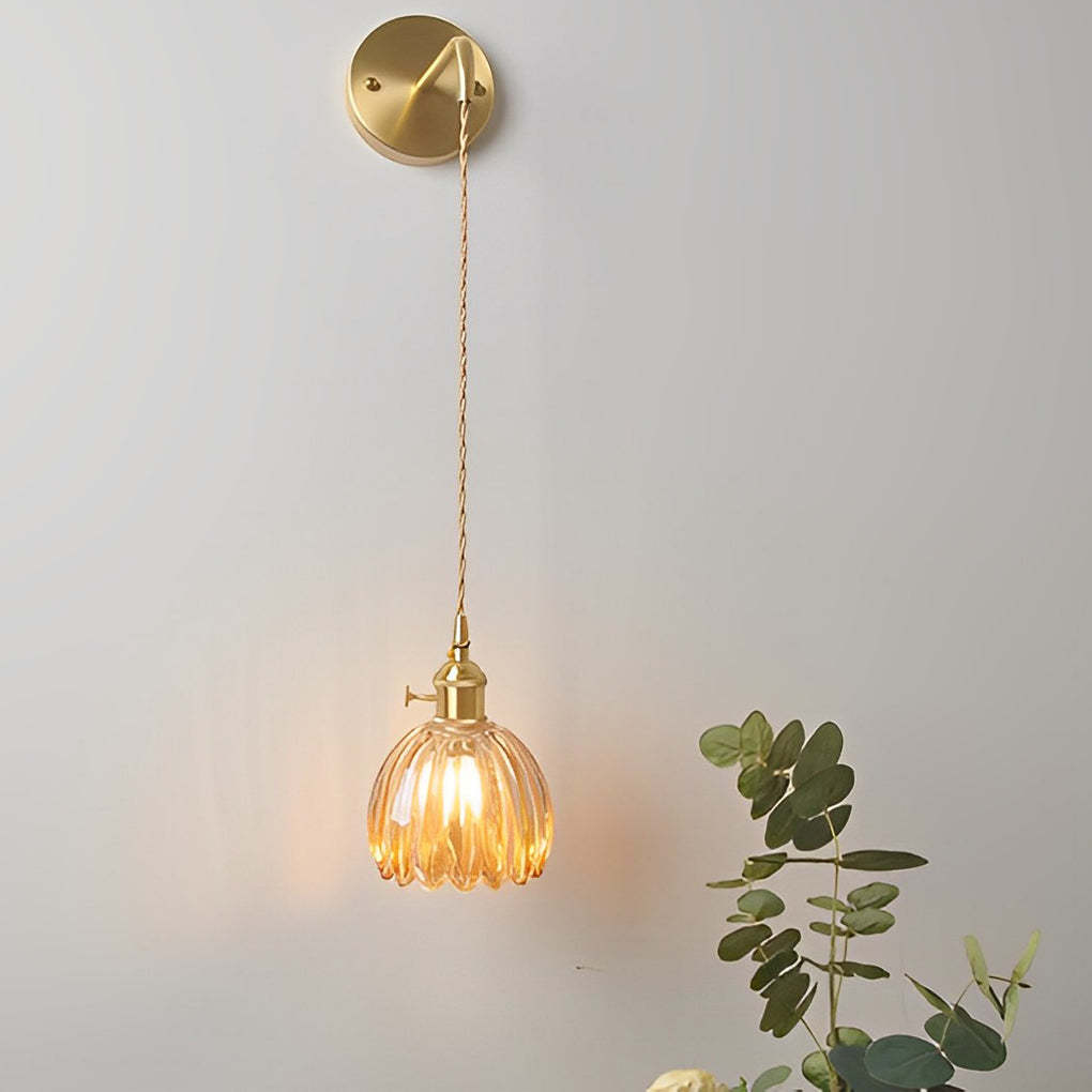 Flower Glass Artistic LED Nordic Hanging Lamp