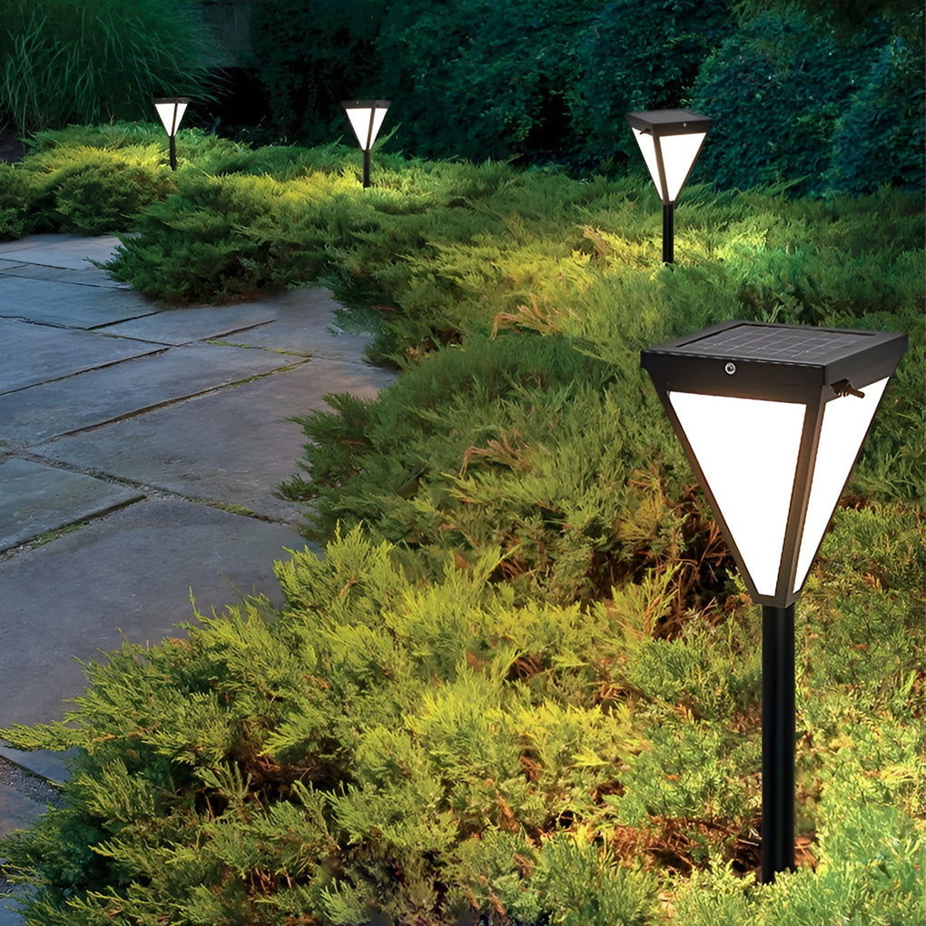 Outdoor Waterproof 2.6w LED Modern Solar Pathway Lights Post Lights-Lighom