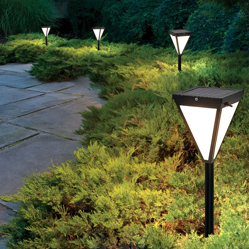 Outdoor Waterproof 2.6w LED Modern Solar Pathway Lights Post Lights-Lighom