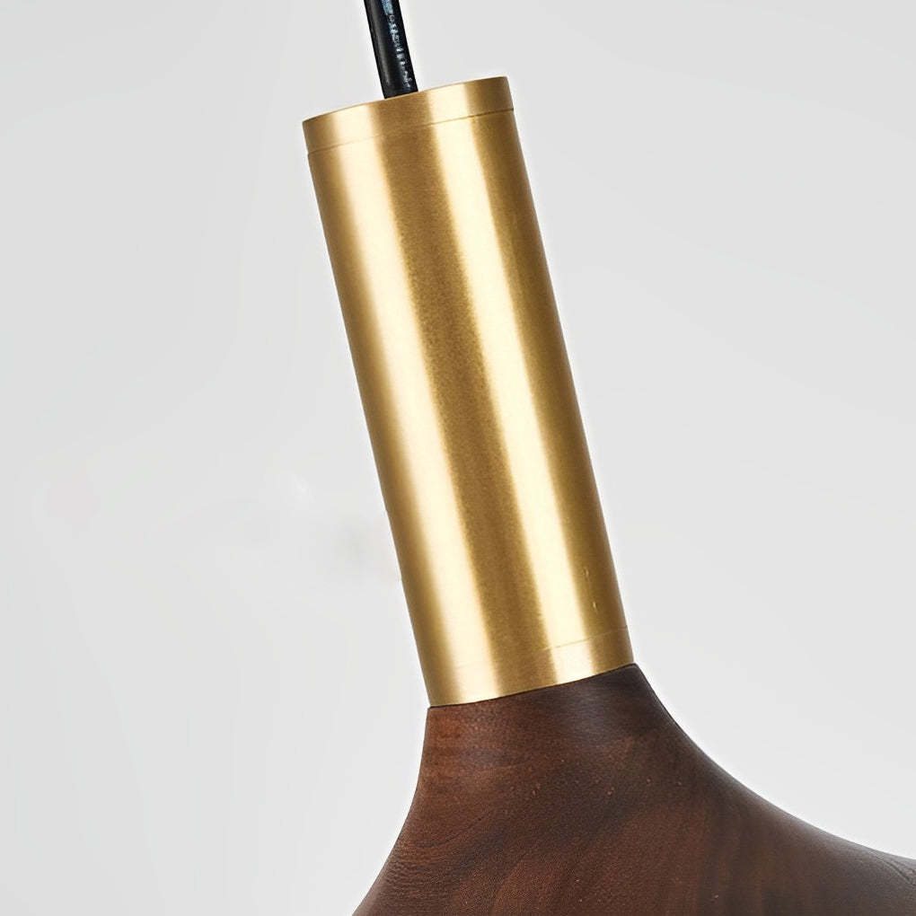 Flying Saucer Wood LED Nordic Pendant