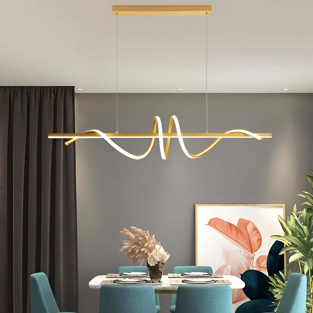 Strip LED Dimmable Nordic Kitchen Pendant