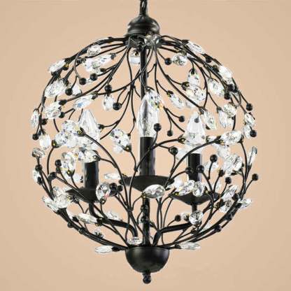 Vintage Crystal Branch Chandelier