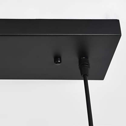 Rectangular Iron Black Industrial Pendant Chandelier