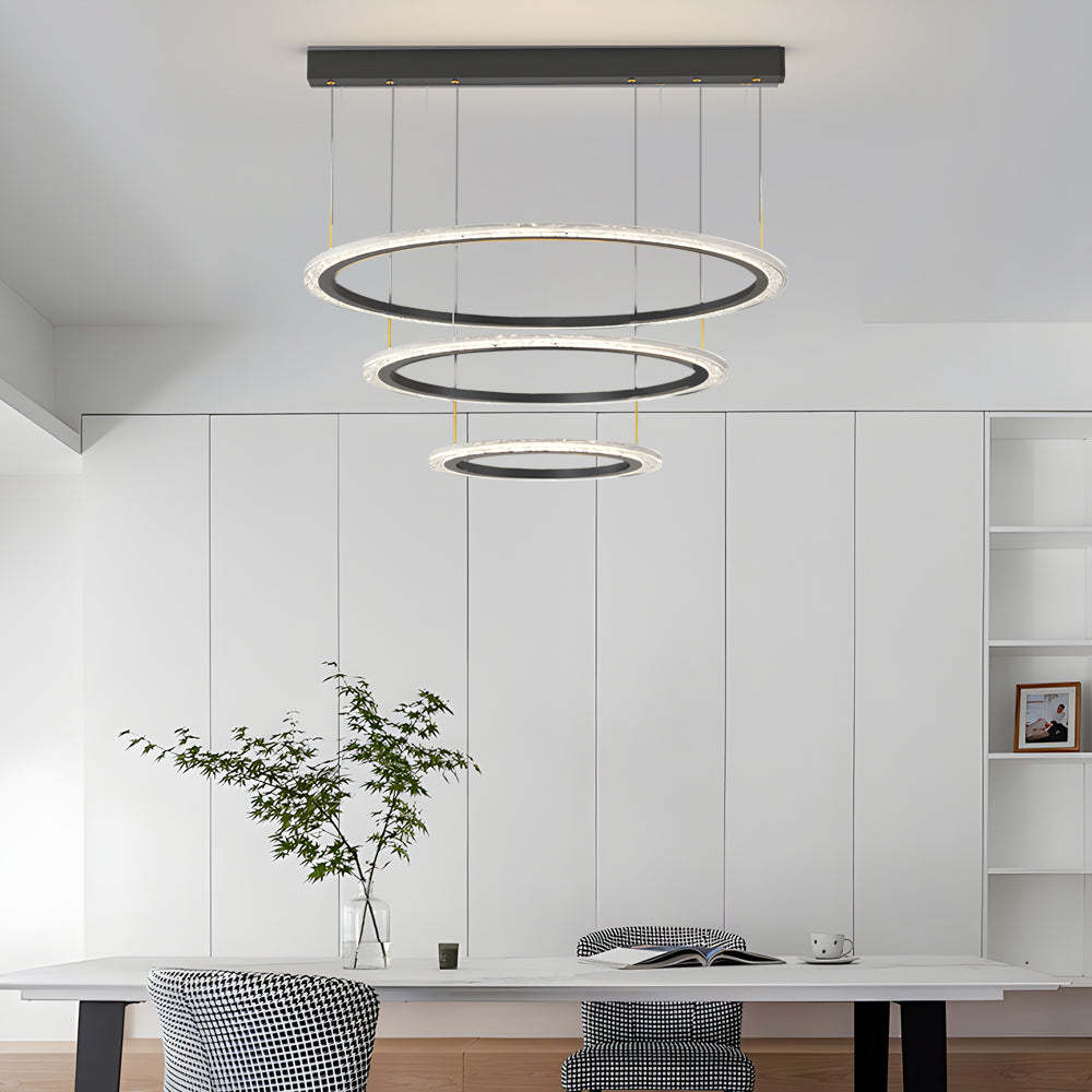 Circle Ring Modern Chandelier Hanging Light