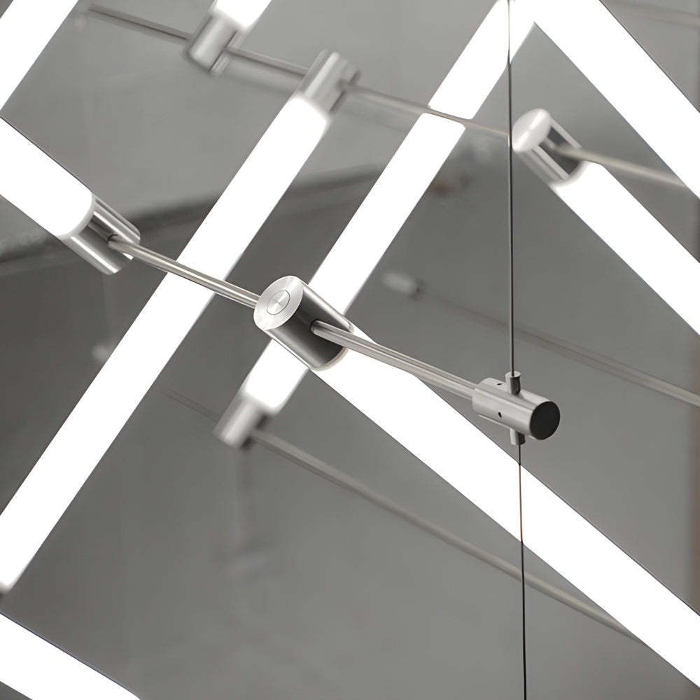 6/12-Light Acrylic Tube Designer Island Pendant