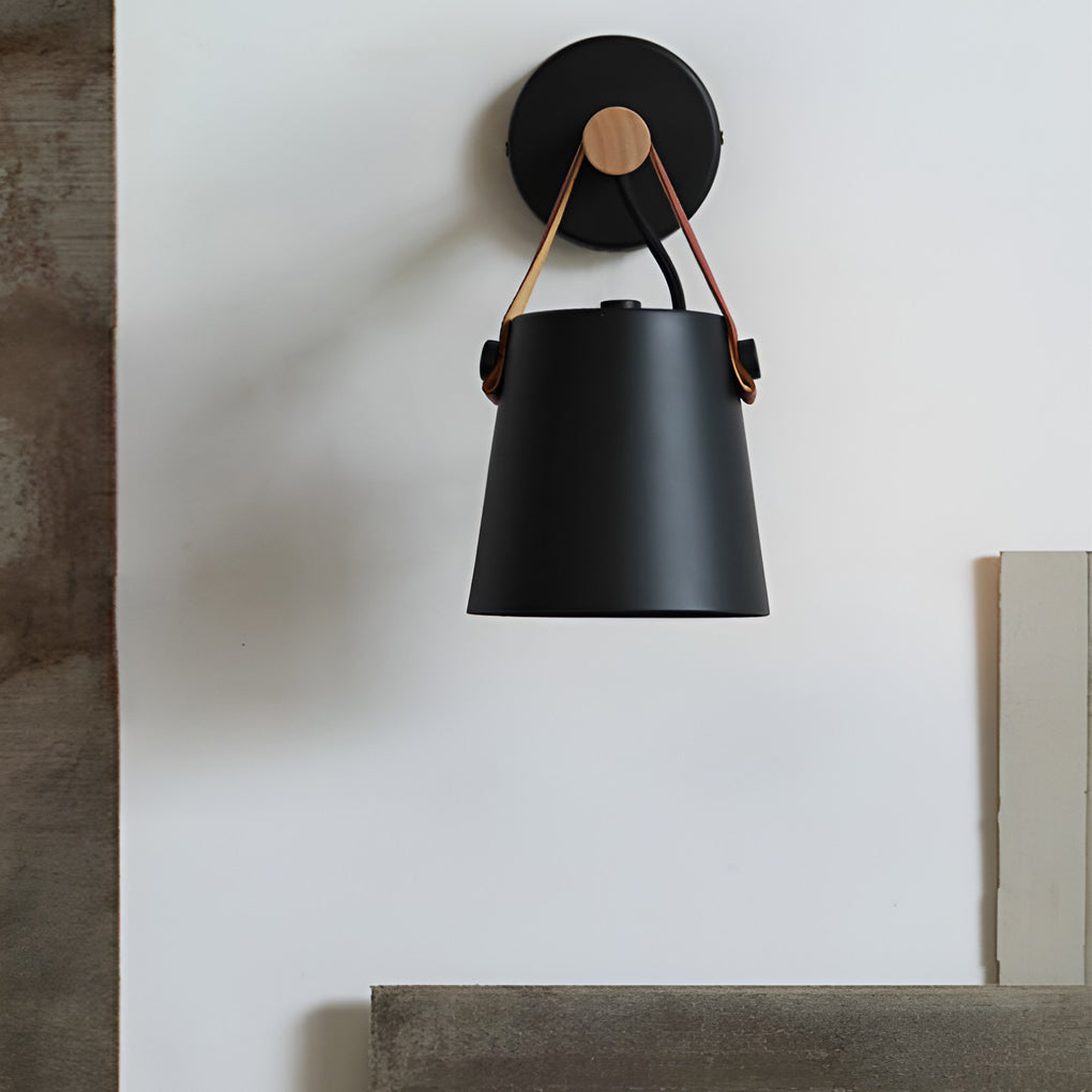 Classic Wood Metal Nordic Plug in Wall Sconce Lighting Wall Lamp-Lighom