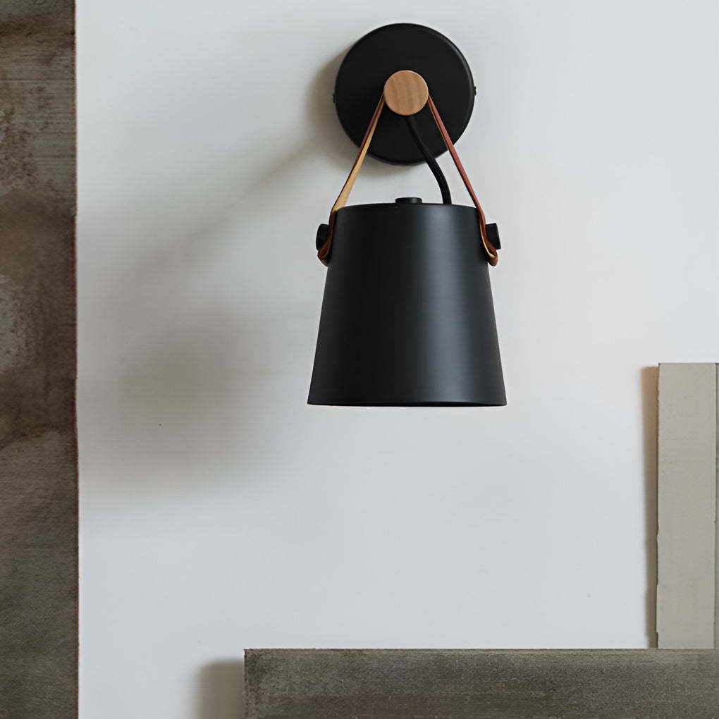 Classic Wood Metal Nordic Plug in Wall Sconce Lighting Wall Lamp-Lighom