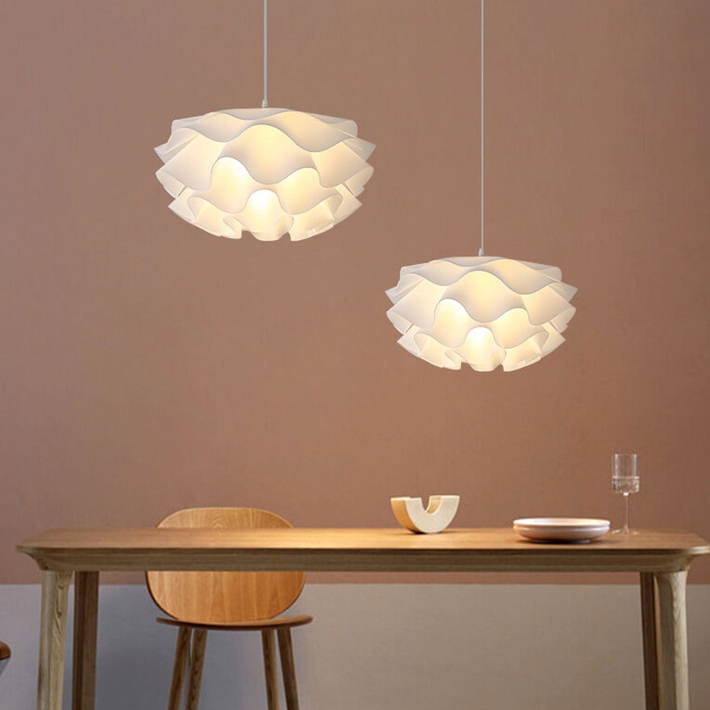 Minimalist Multi-Layer Petal Acrylic Pendant Light
