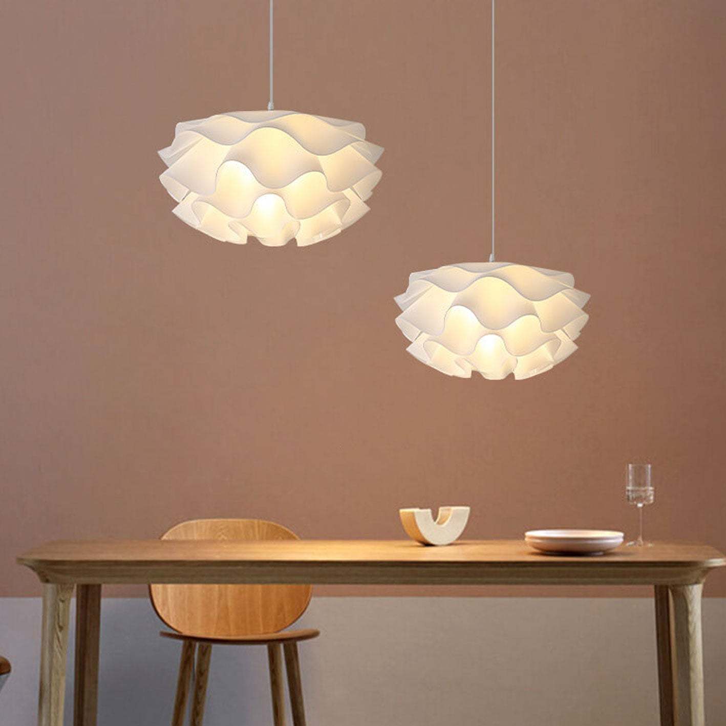Minimalist Multi-Layer Petal Acrylic Pendant Light